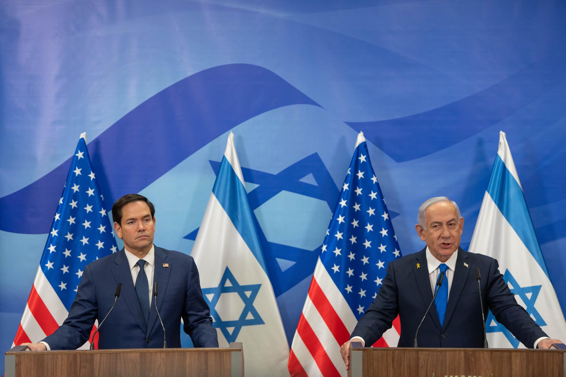 Netanyahu, tras reunirse con Rubio, dice que trabaja en plena cooperación con Donald Trump