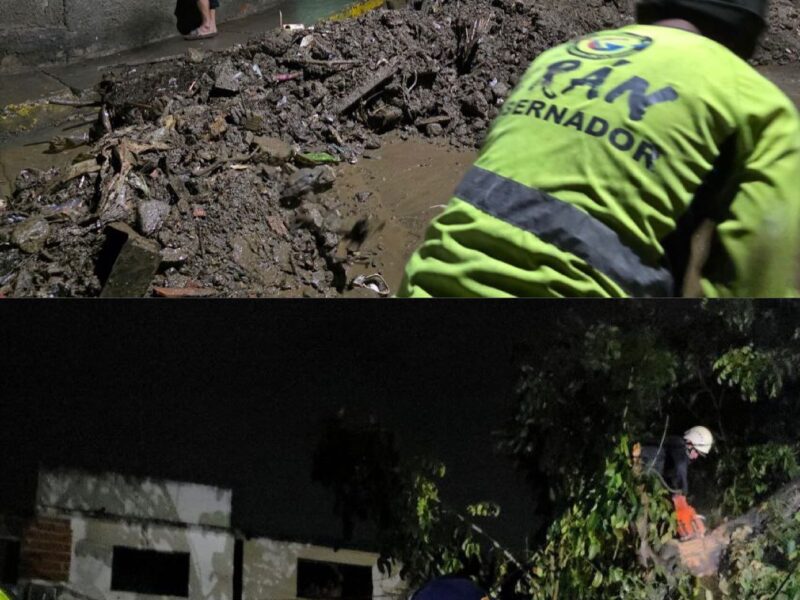 Autoridades de La Guaira dicen que lluvias dejaron fallas eléctricas y sedimentos en las calles
