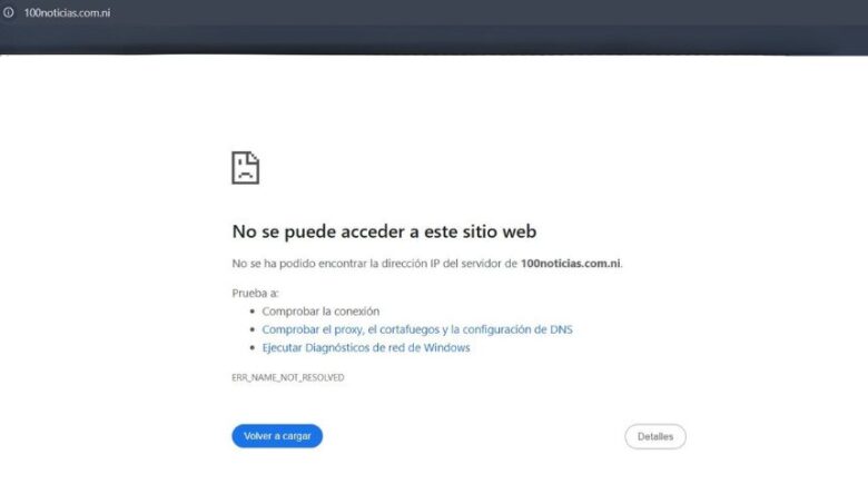 Prensa nicaragüense denuncia el bloqueo de sus sitios web en Nicaragua y señalan a Ortega