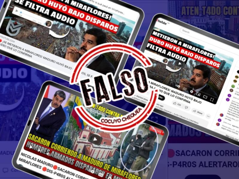 Maduro falso atentado Miraflores