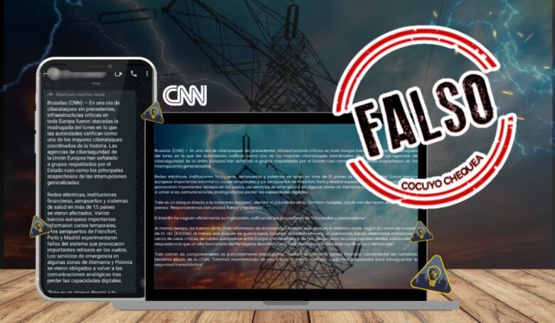 CNN apagon falso