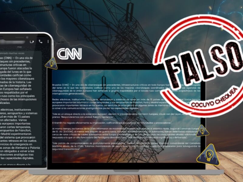 CNN apagon falso