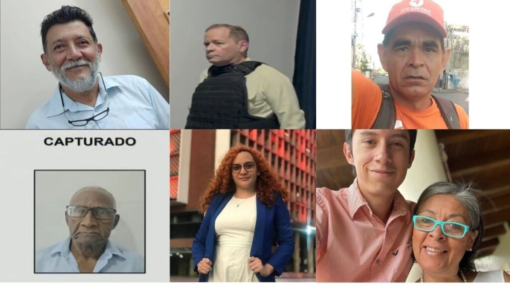 Estos son algunos de los nombres de las personas detenidas en Venezuela en los últimos días