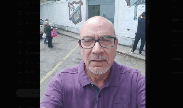 Andrés Caleca lamenta soledad de centros de votación: Habrá que empezar de nuevo