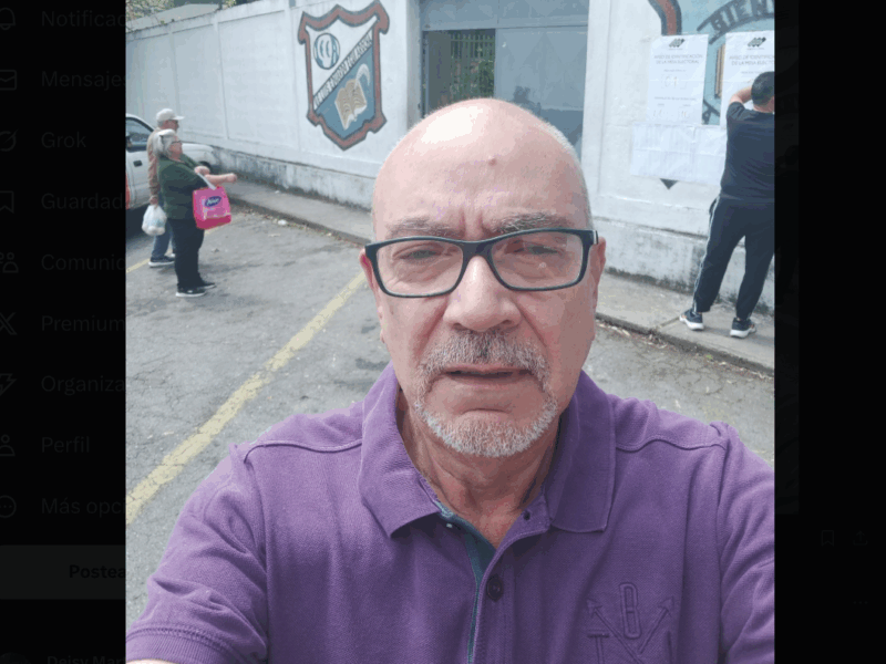 Andrés Caleca lamenta soledad de centros de votación: Habrá que empezar de nuevo