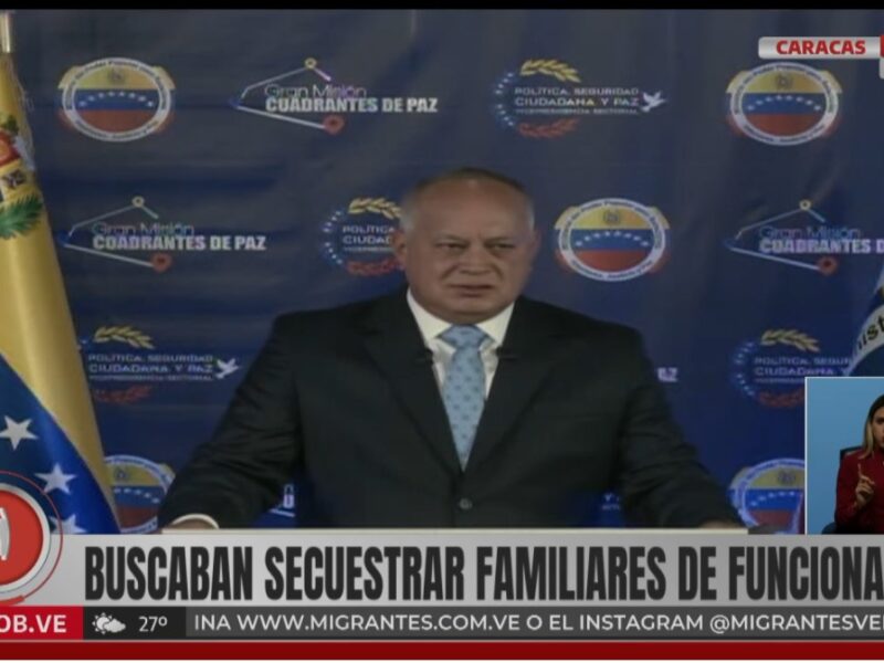 Cabello señala a ONG como Provea y Foro Penal de financiar "terroristas"