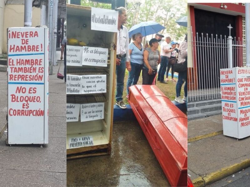 La protesta de los trabajadores en Venezuela: neveras vacías y ataúdes