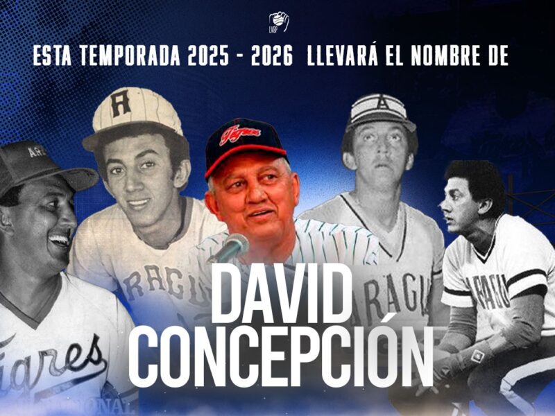 Béisbol venezolano arrancará el 15 de octubre y temporada será en honor a David Concepción
