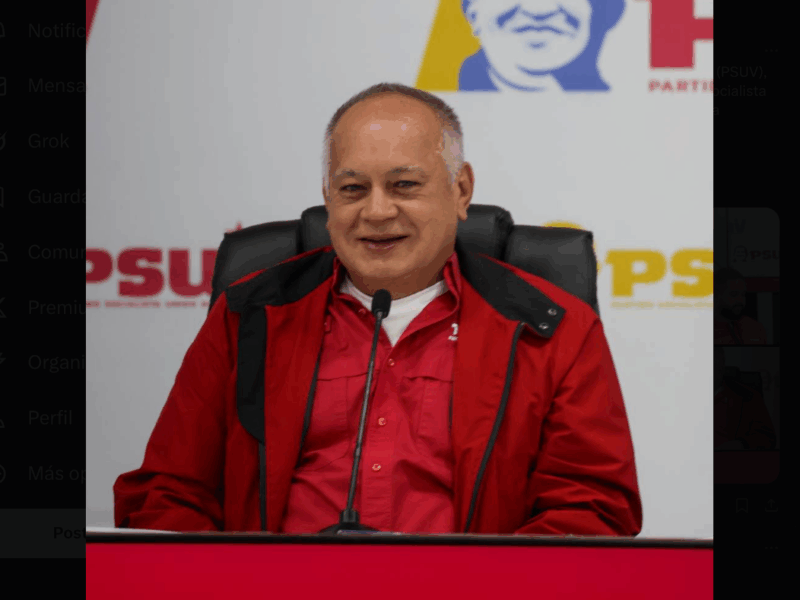 Cabello reporta 173.448 postulados para elecciones municipales y desestima reprogramar comicios 