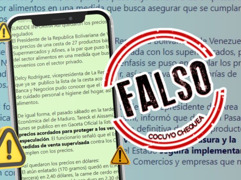 falsa cadena precios sundde