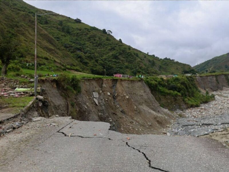Colapsa vía en Táchira que pone en riesgo producción de legumbres