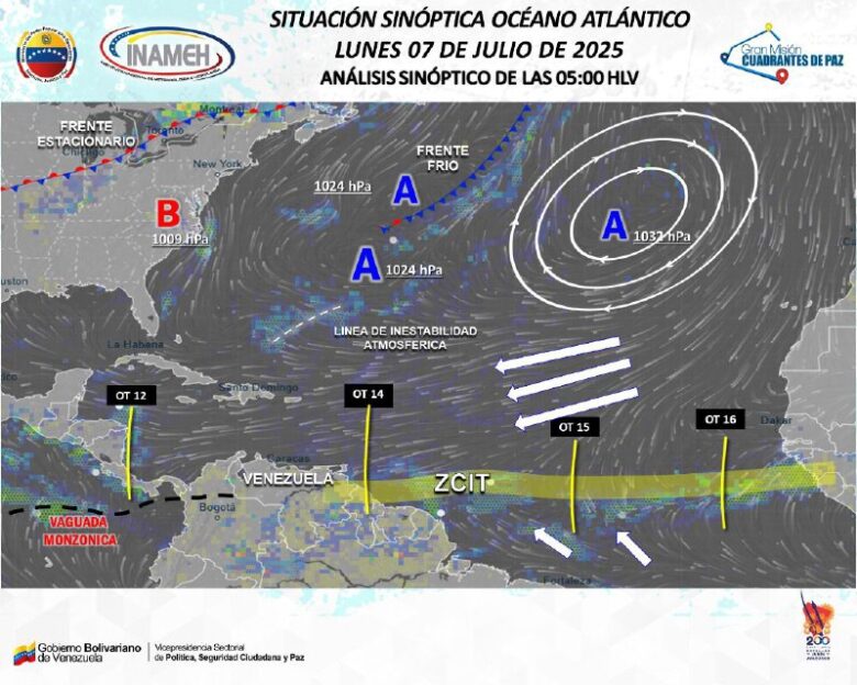 Lluvias a inicio de semana y polvo del Sahara: lo que le espera a Venezuela