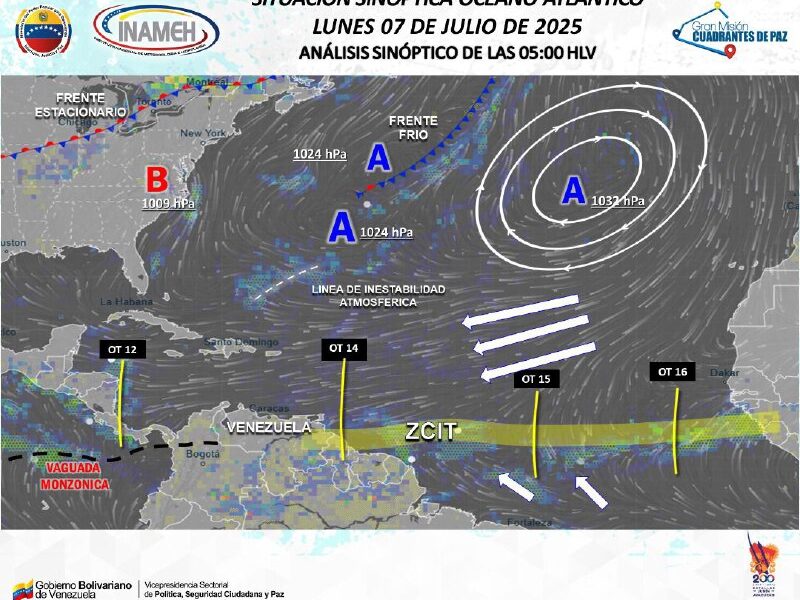 Lluvias a inicio de semana y polvo del Sahara: lo que le espera a Venezuela