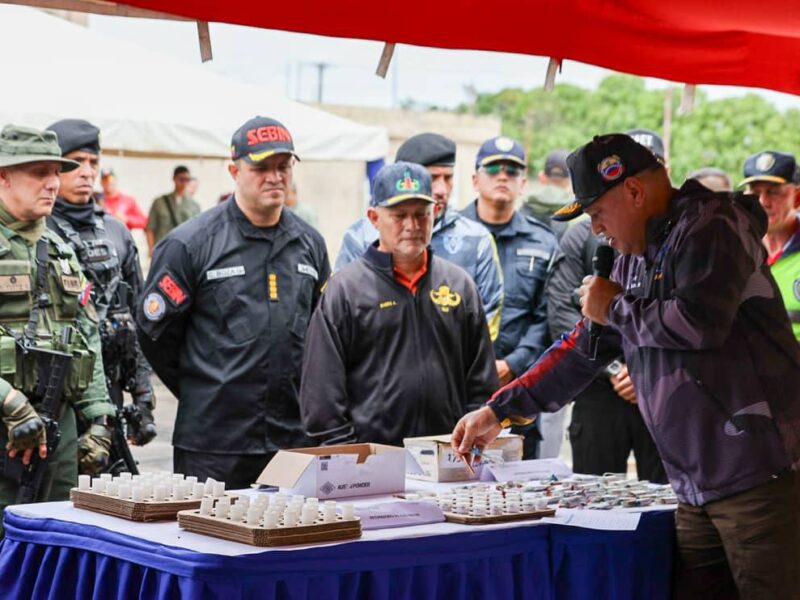 Cabello anuncia otra incautación de explosivos, ahora en dos galpones en Monagas