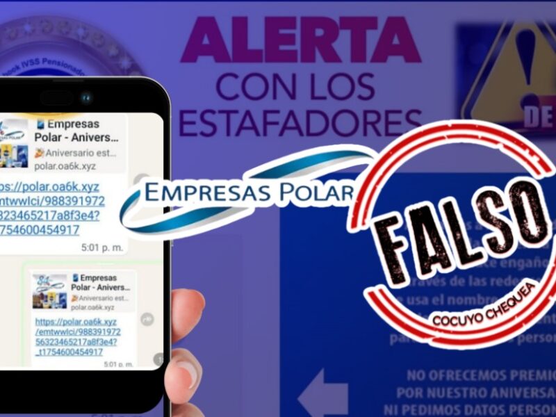 Empresas Polar no ofrece premios por su aniversario: es un intento de estafa que circula desde 2022