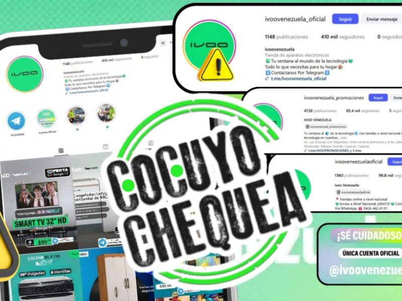 ¡Cuidado! Así estafan con cuentas alternativas de Ivoo Venezuela en redes sociales