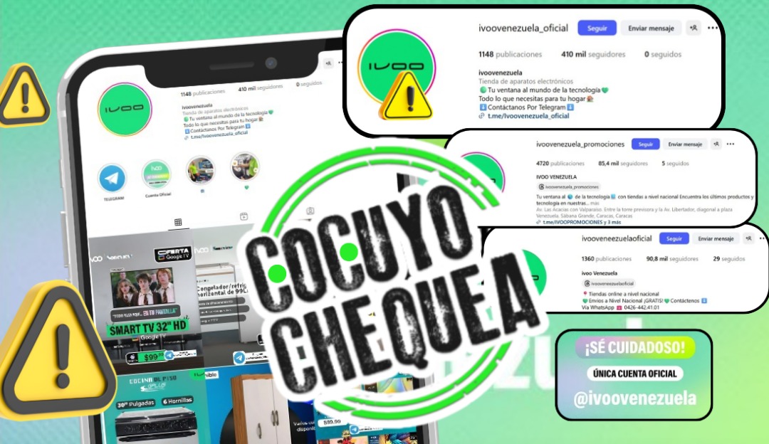 ¡Cuidado! Así estafan con cuentas alternativas de Ivoo Venezuela en redes sociales