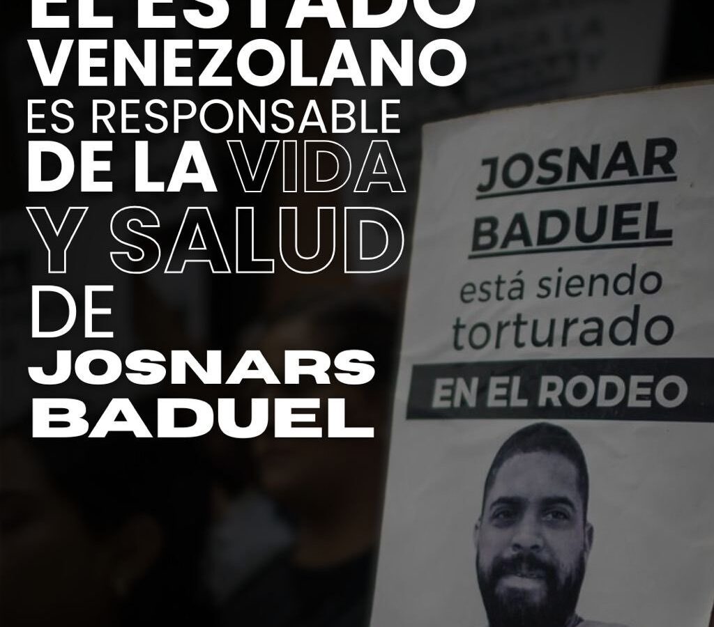 Andreína Baduel denuncia que impidieron entregar paquetería para su hermano Josnars en El Rodeo I