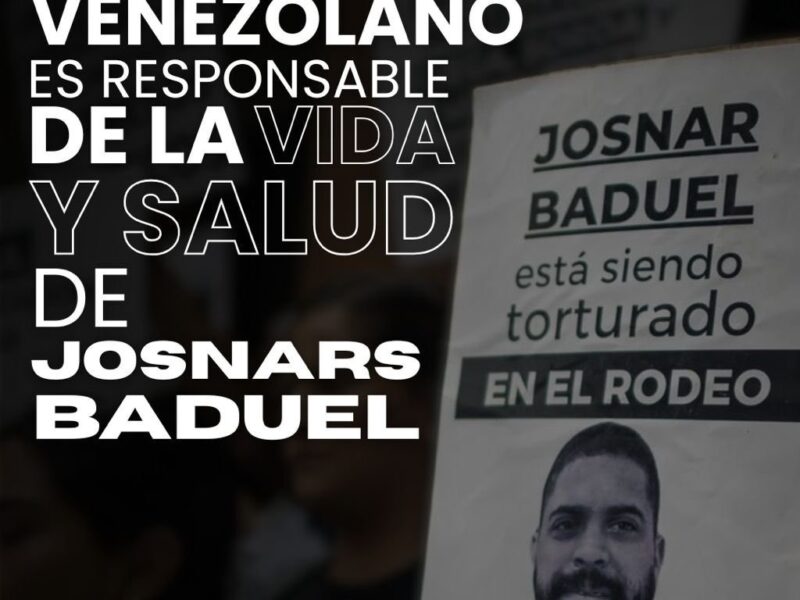 Andreína Baduel denuncia que impidieron entregar paquetería para su hermano Josnars en El Rodeo I