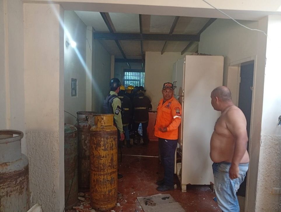 Cuatro heridos, uno de ellos con lesiones graves, al explotar cilindro de gas en Guárico
