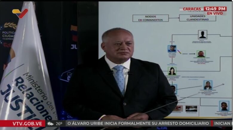 Cabello habla de desmantelamiento de plan terrorista y detención de supuestos implicados