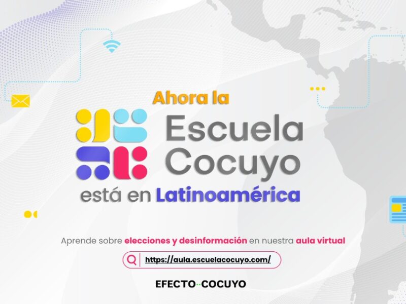 Escuela Cocuyo ofrece curso virtual sobre cobertura electoral y desinformación para periodistas de América Latina