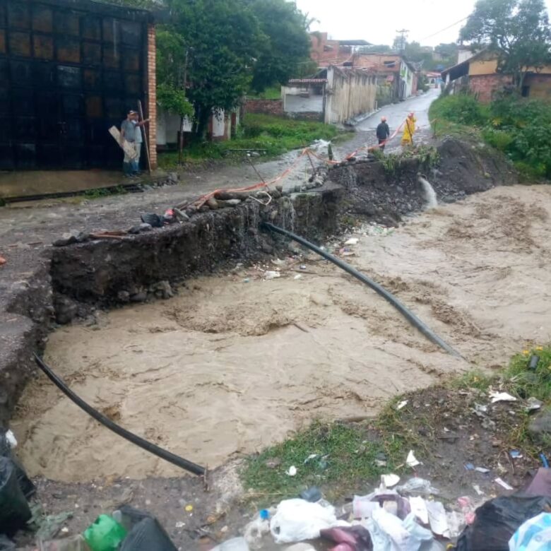 Cuatro municipios en Táchira sufren daños por las lluvias del fin de semana