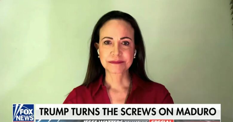 Machado: Necesitamos cambiar esto, y sabemos que contamos con el apoyo del presidente Trump