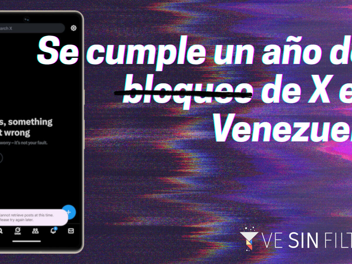 Desde hace un año la red social X está bloqueada en Venezuela